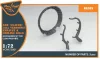 Clear Prop Accessories A5M Claude (minden változat) – gyanta kipufogócsonkok és motorhűtő zsaluk, Clear Prop CP720016/CP72008/CP72009/CP72010 makettekhez