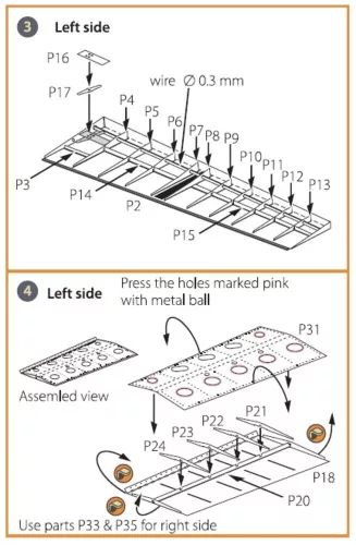 Clear Prop Accessories La-5 (all versions) PE landing flaps for CP kits CP72014/CP72015 - La-5 (minden változat) – fotómaratott fékszárnyak, Clear Prop CP72014/CP72015 makettekhez