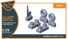 Clear Prop Accessories La-5 (early version) wheel set for CP kit CP72014 - kerékkészlet, Clear Prop CP72014 maketthez