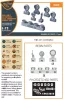 Clear Prop Accessories UH-2A/B Seasprite (minden változat) – kerékkészlet, Clear Prop CP72002/CP72017/CP72018 makettekhez