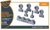 Clear Prop Accessories UH-2A/B Seasprite (minden változat) – kerékkészlet, Clear Prop CP72002/CP72017/CP72018 makettekhez