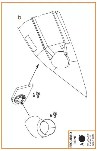 Clear Prop Accessories UH-2 A/B SEASPRITE resin exhaust for CP kit CP72002 - gyanta kipufogócsonkok, Clear Prop CP72002 maketthez