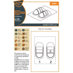   Clear Prop Accessories Gloster E28/39 Pioneer – vákuumformázott kabintető, Clear Prop CP72001/CP72007 maketthez