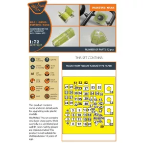   Clear Prop Accessories Ki-51 Sonia (minden változat) – kabin- és ablakmaszk, Clear Prop CP72011/CP72012/CP72013 makettekhez