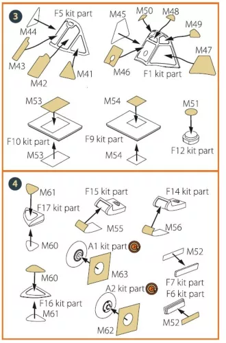 Clear Prop Accessories Ki-51 Sonia (minden változat) – kabin- és ablakmaszk, Clear Prop CP72011/CP72012/CP72013 makettekhez
