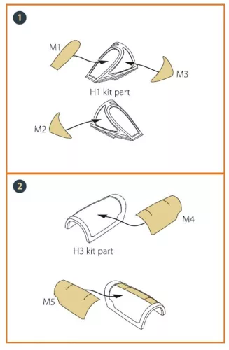 Clear Prop Accessories Nanchang Q-5 painting mask for Trumpeter kit (all versions) - kabin- és ablakmaszk, Trumpeter makett minden változatához