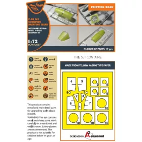   Clear Prop Accessories F-89 D/J painting mask for REVELL kit - kabin- és ablakmaszk