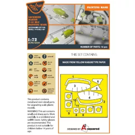   Clear Prop Accessories F-16 single seater painting mask for REVELL kit - kabin- és ablakmaszk