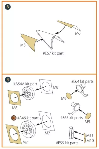Clear Prop Accessories F-16 single seater painting mask for REVELL kit - kabin- és ablakmaszk
