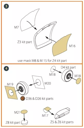 Clear Prop Accessories OV-1 A/JOV-1A Mohawk painting mask for CP kit CP72016 - kabin- és ablakmaszk, Clear Prop CP72016 maketthez