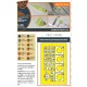 Clear Prop Accessories M6A1 Seiran painting mask for Tamiya kit 60737 - kabin- és ablakmaszk, Tamiya 60737 maketthez