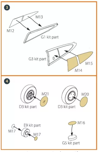 Clear Prop Accessories Hawk H-75 M/N/O painting mask for CP kits CP72021/CP72022/CP72029 - kabin- és ablakmaszk, Clear Prop CP72021/CP72022/CP72029 maketthez
