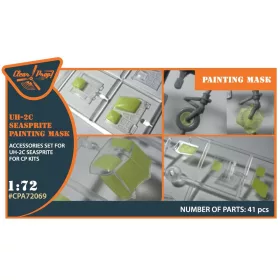   Clear Prop Accessories UH-2C SEASPRITE for CP kit painting mask - kabin- és ablakmaszk