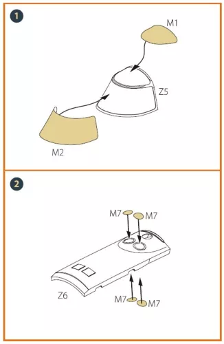 Clear Prop Accessories I-16 (late version) painting mask for CP kit - I-16 – kabin- és ablakmaszk, késői változathoz, Clear Prop maketthez