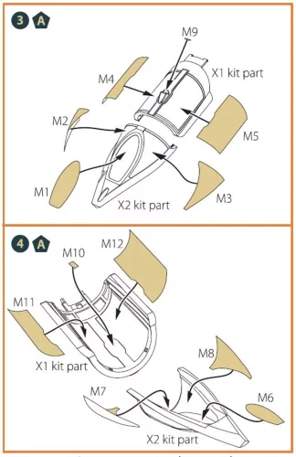 Clear Prop Accessories MiG-23ML, MLD, P, MLAE painting mask for CP kits - kabin- és ablakmaszk