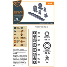   Clear Prop Accessories MiG-23ML, MLD, P, MLAE wheel set - kerékkészlet