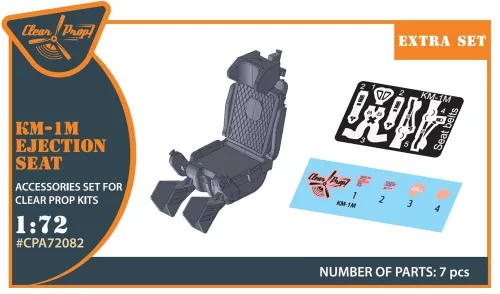 Clear Prop Accessories KM-1M Ejection seat for CP kits and other - katapultülés, Clear Prop és más makettekhez
