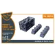 Clear Prop Accessories HMMWV Wheel set 37x12,5 Tires for T-Model kits - kerékkészlet 37×12,5 méretű gumiabroncsokkal
