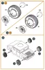 Clear Prop Accessories HMMWV Wheel set 37x12,5 Tires for T-Model kits - kerékkészlet 37×12,5 méretű gumiabroncsokkal