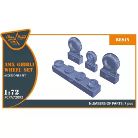   Clear Prop Accessories AMX, AMX-T Ghibli wheel set for Italeri kits - kerékkészlet
