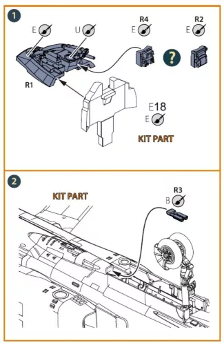 Clear Prop Accessories MiG-23 Instrument panel cover with gunsight for CP kits - műszerfalburkolat célzókészülékkel