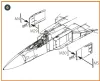 Clear Prop Accessories MiG-23ML, MLD, P, MLAE Exterior painting mask for CP kits - külső felületfestő maszk