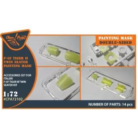   Clear Prop Accessories F-5F Tiger II painting mask for Italeri kits - kabin- és ablakmaszk