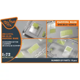   Clear Prop Accessories ZiS-5/5V/6/BZ35/39 painting mask for CP kits - ablak- és festőmaszk