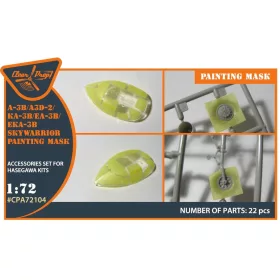   Clear Prop Accessories A-3B painting mask for Hasegawa kits - kabin- és ablakmaszk