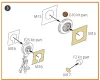 Clear Prop Accessories A-3B painting mask for Hasegawa kits - kabin- és ablakmaszk