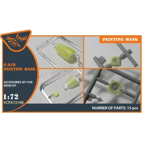   Clear Prop Accessories G.91R painting mask for MENG kits - kabin- és ablakmaszk