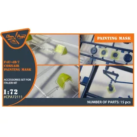   Clear Prop Accessories F4U-4B/7 Corsair painting mask for Italeri kits - kabin- és ablakmaszk