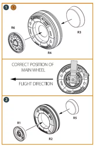 Clear Prop Accessories F-35A wheel set - kerékkészlet