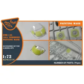   Clear Prop Accessories EMB-145 painting mask for A-model kits - kabin- és ablakmaszk
