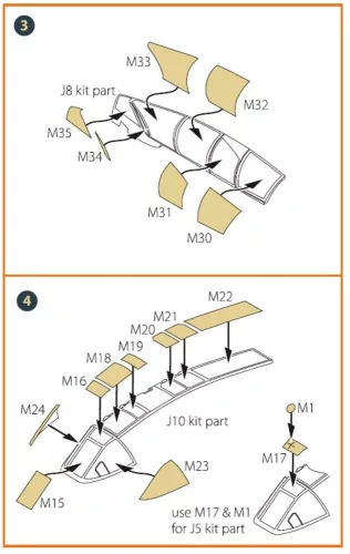 Clear Prop Accessories Me-410 B-1/U2/U4/R4 painting mask for Airfix kit - kabin- és ablakmaszk