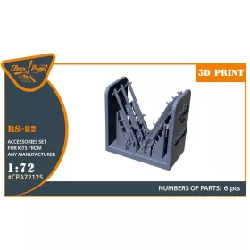   Clear Prop Accessories RS-82 nem irányított repülőgép-rakéták I-15bis, I-16, I-153, Yak-1, Yak-7, Su-2 és A-7 típusokhoz