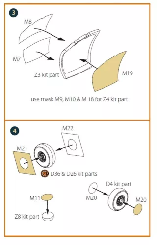 Clear Prop Accessories OV-1B Mohawk Pilot School painting mask for CP kit CP72038 – maszkoló