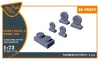 Clear Prop Accessories Fairey Delta 2 wheel set for Dora Wings kit - kerékkészlet
