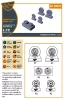 Clear Prop Accessories Fairey Delta 2 wheel set for Dora Wings kit - kerékkészlet