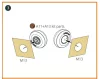 Clear Prop Accessories DH.88 Comet painting mask for CP kits - kabin- és ablakmaszk