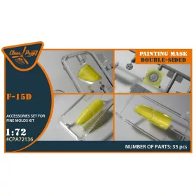   Clear Prop Accessories F-15D painting mask for Finemolds kits - kabin- és ablakmaszk
