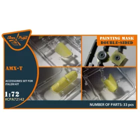   Clear Prop Accessories AMX-T double-sided painting mask for Italeri kits - kétoldalas kabinmaszk