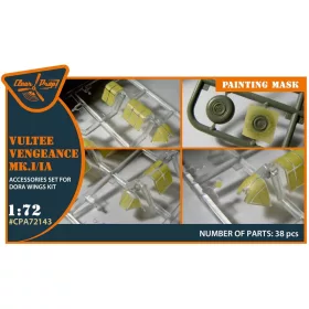   Clear Prop Accessories Vultee Vengeance Mk.I/IA painting mask for Dora Wings kit - kabin- és ablakmaszk