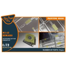   Clear Prop Accessories M142 Himars painting mask for Foreart kits - ablak- és festőmaszk