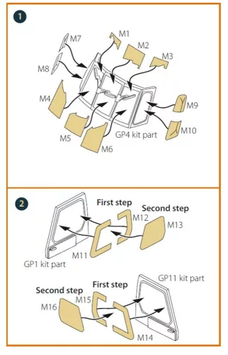 Clear Prop Accessories Ka-29 Helix-B painting mask for Hobby Boss kits - kabin- és ablakmaszk