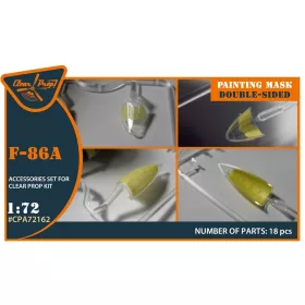   Clear Prop Accessories F-86A double-sided painting mask for CP kits - kétoldalas kabinmaszk