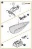 Clear Prop Accessories F-86A Closed canopy frame detailing set for CP kits - zárt kabintetőkeret-részletező készlet