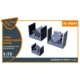   Clear Prop Accessories F-86A undercarriage covers for CP kits - futóműajtók