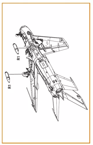 Clear Prop Accessories ORO-57K rakétaindító blokkok MiG-19S/P, MiG-15bis/Sh, MiG-17AS, MiG-21F/F13/PF és Su-7/B/BMK/BKL típusokhoz