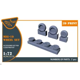   Clear Prop Accessories MiG-19 wheel set for CP kits - kerékkészlet